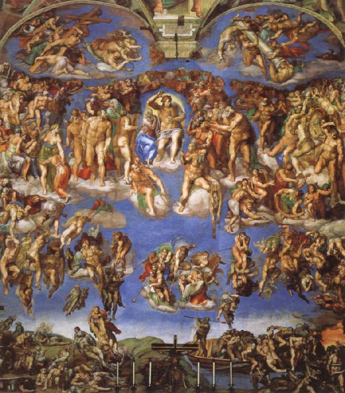 Michelangelo Buonarroti the last judgment Spain oil painting art